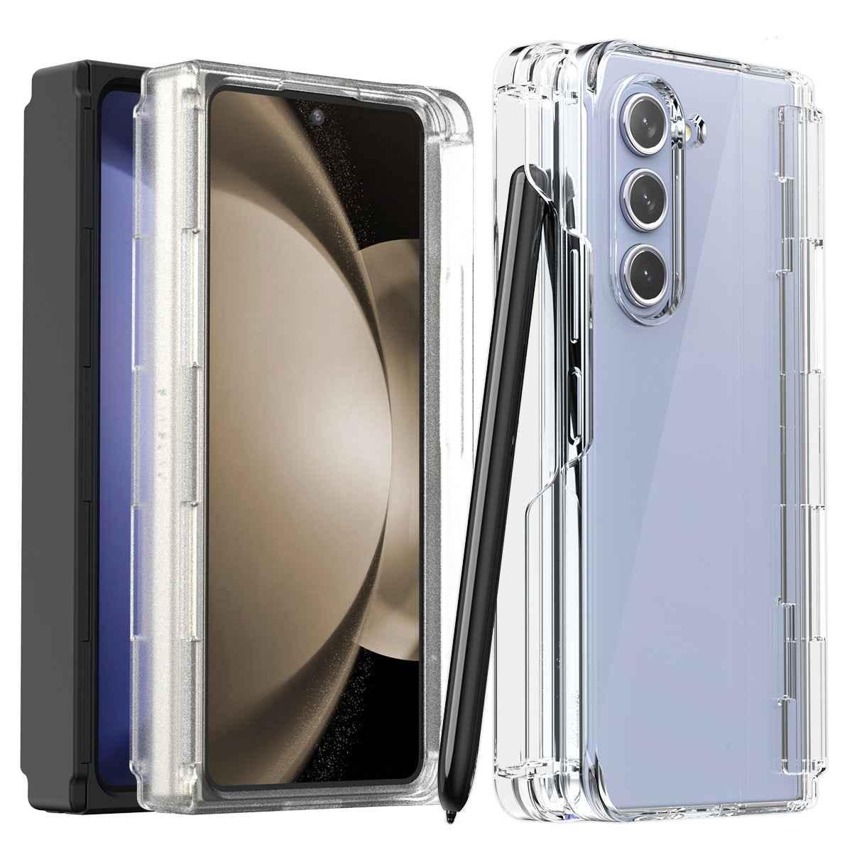 Araree Z Fold 5 Nukin 360 Case With Pencil Slot- Clear Araree Z Fold 5 Nukin 360 Case With Pencil Slot- Clear